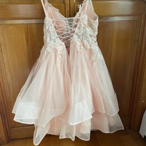 Light pink homecoming dress